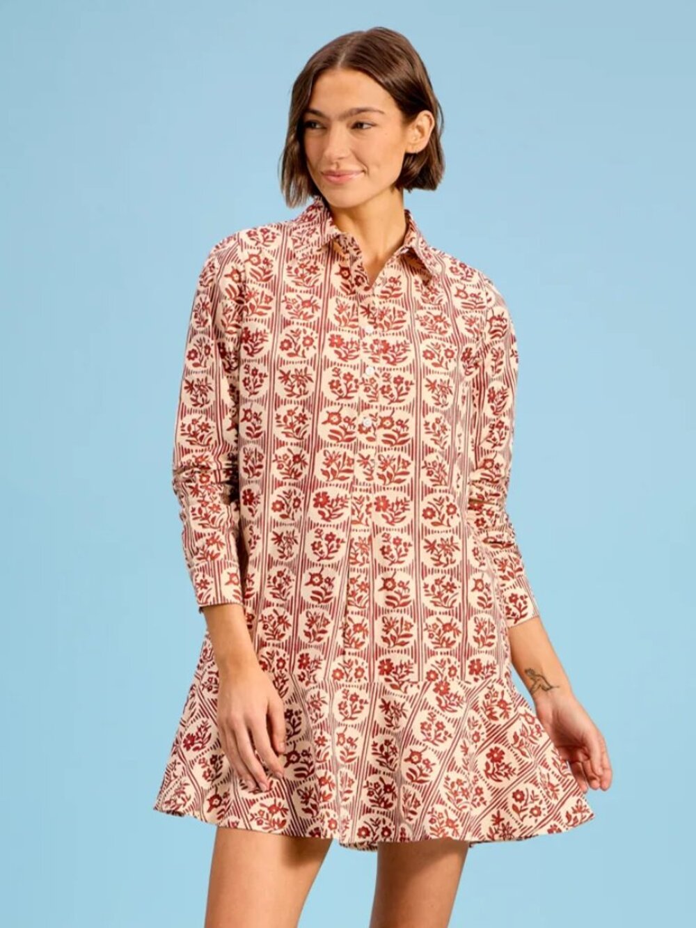 Livro Polly Dress Brick Bloom